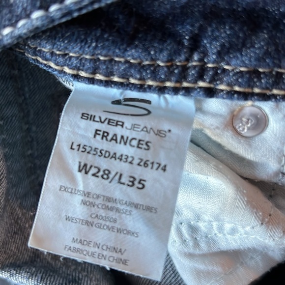 Silver brand Frances Flare jean 28 Long - Picture 7 of 7